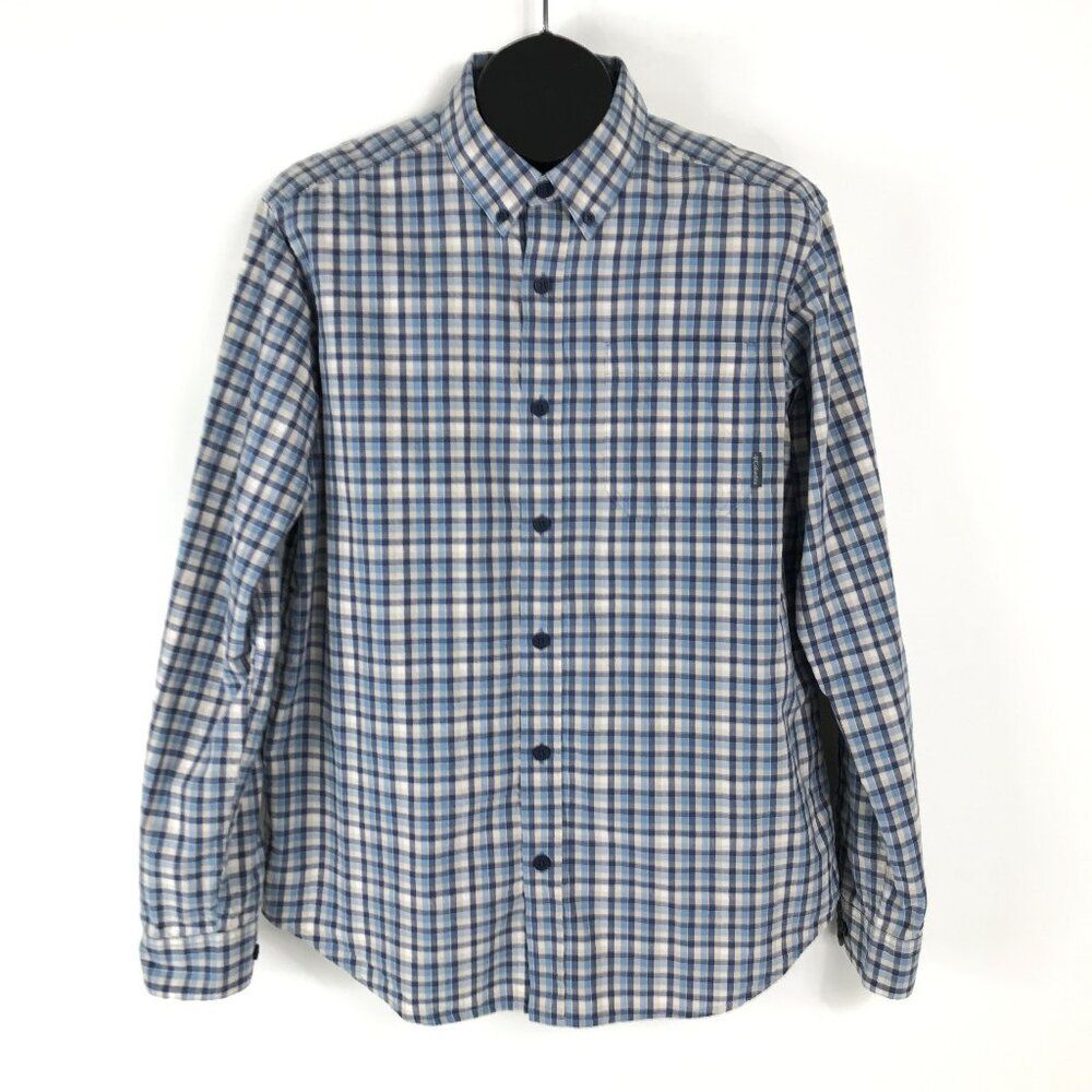Columbia Long Sleeve Button Down Shirt Men's Medium Plaid Woven Casual Outdoor
